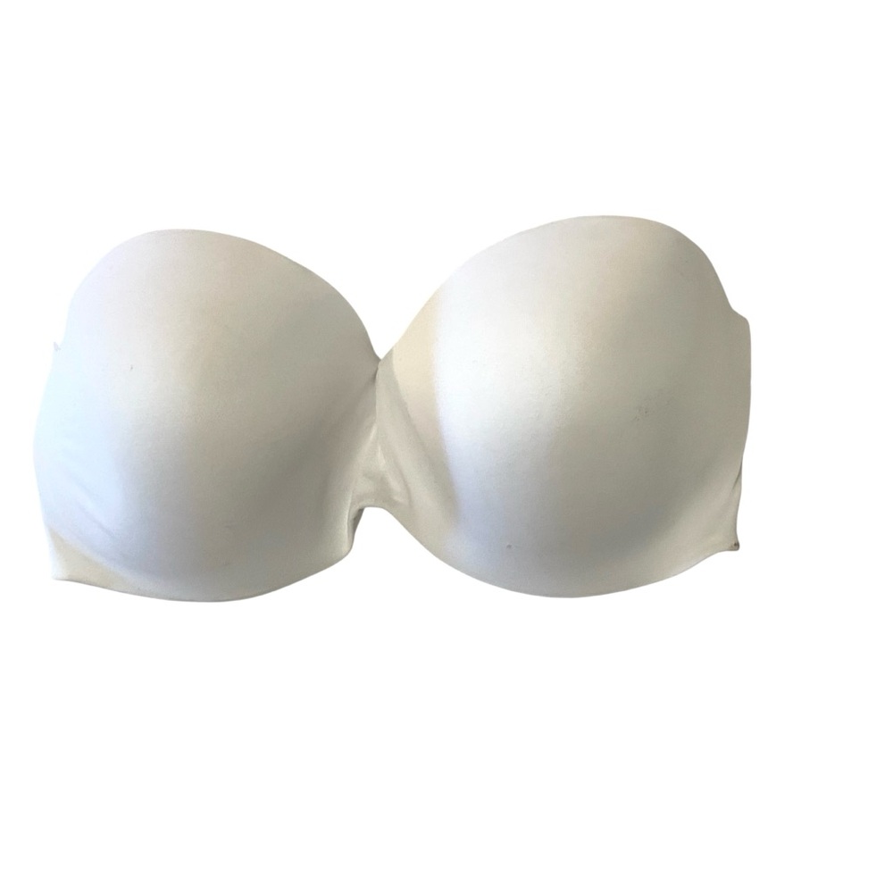 Maidenform Strapless Bra 40DDD White Smooth Underwire